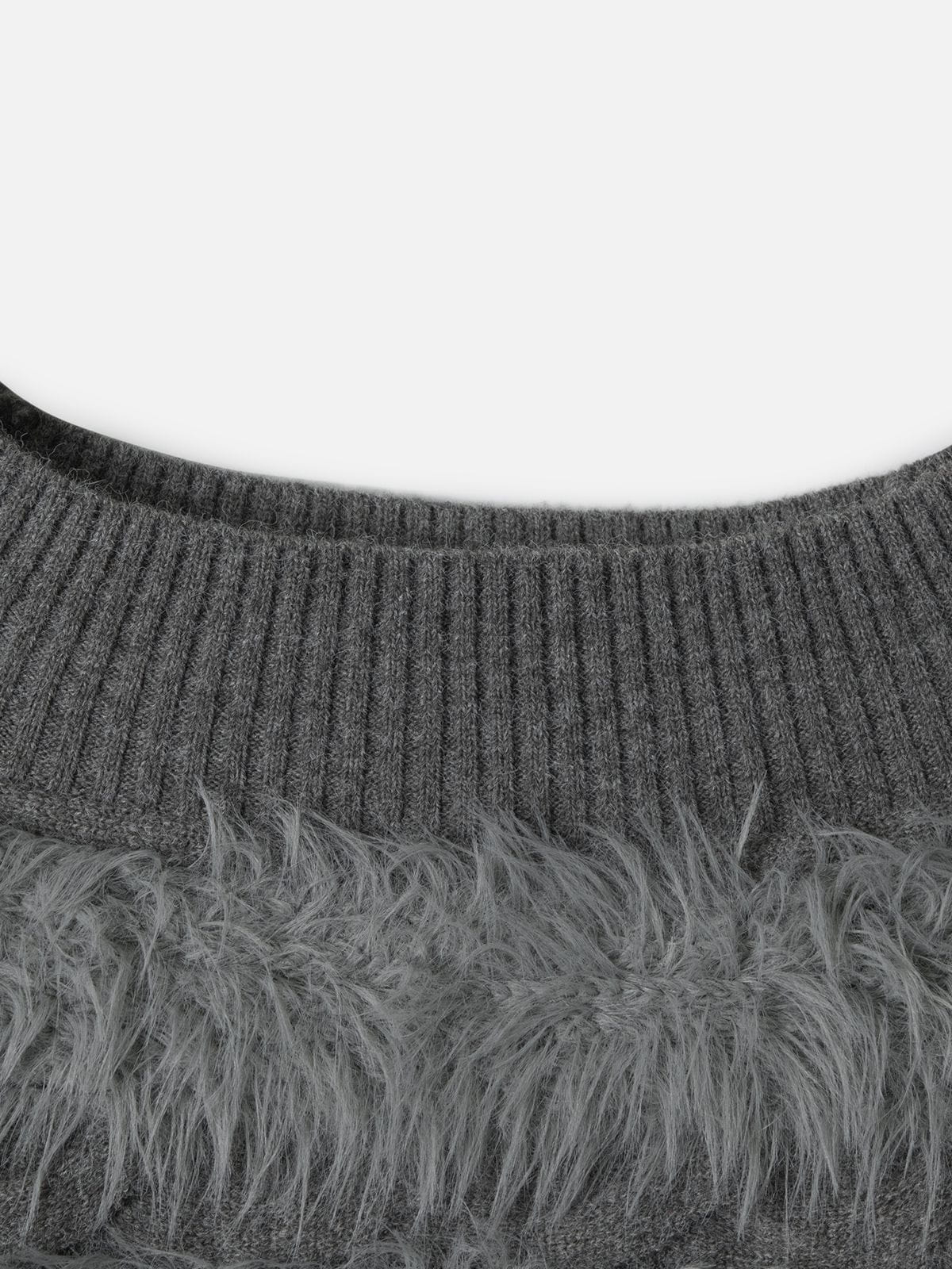 Aelfric Eden Faux Fur Panel Sweater
