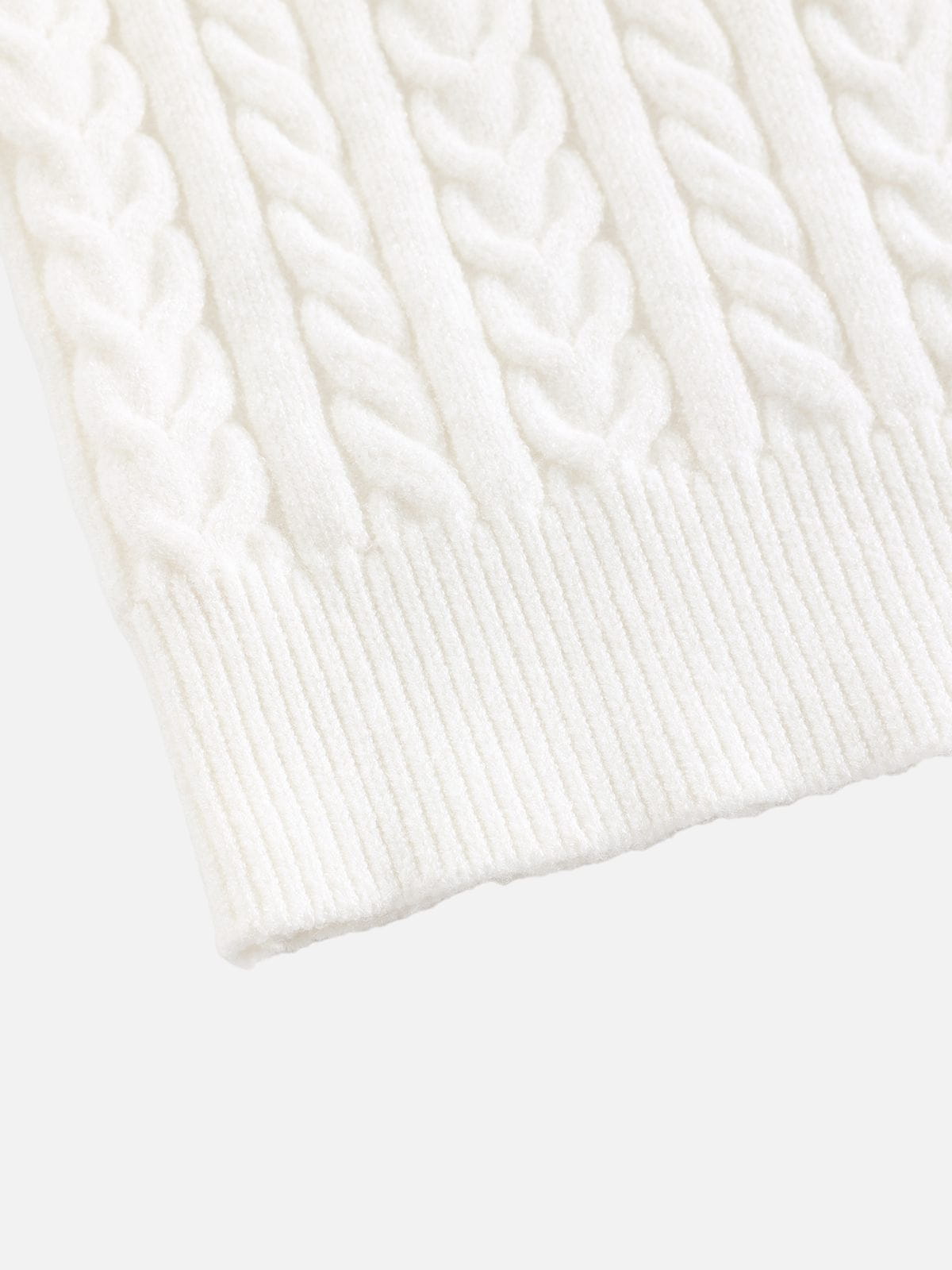 Aelfric Eden Cable Knit Off-The-Shoulder Sweater