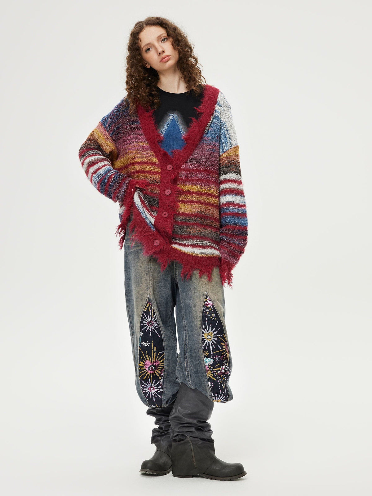 Aelfric Eden Fringe Stripe Cardigan