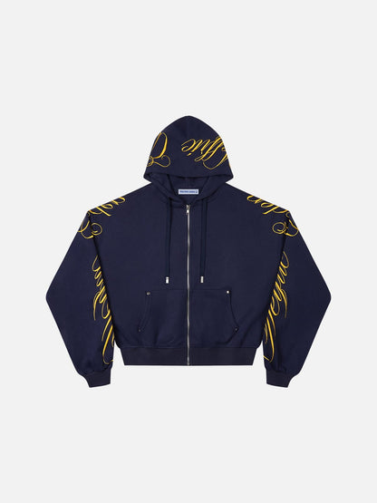 Aelfric Eden Boxy Script Embroidery Hoodie Sets