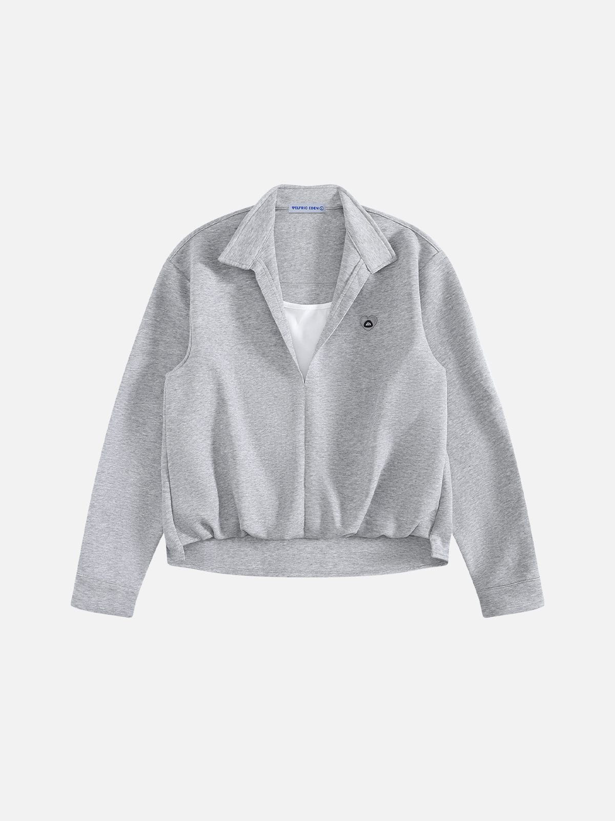 Aelfric Eden Deep V-Neck Layered Sweatshirt