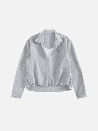 Aelfric Eden Deep V-Neck Layered Sweatshirt