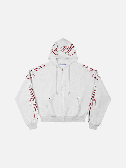 Aelfric Eden Boxy Script Embroidery Hoodie Sets