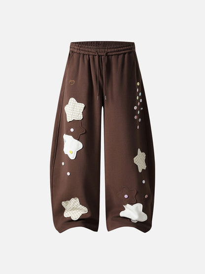 Aelfric Eden Star Patch Baggy Barrel Sweatpants