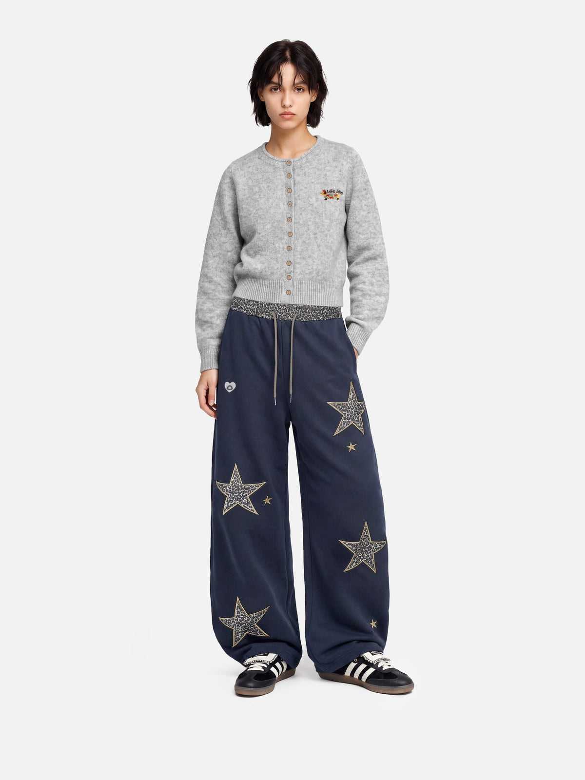 Aelfric Eden Leopard Star Baggy Barrel Sweatpants