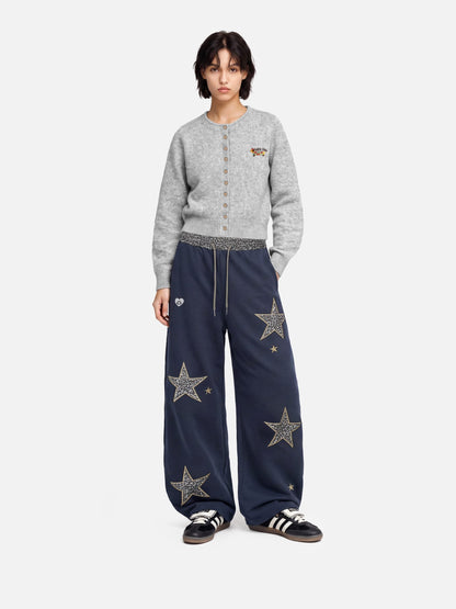 Aelfric Eden Leopard Star Baggy Barrel Sweatpants