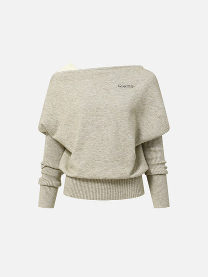 Aelfric Eden Off-The-Shoulder Layered Sweater