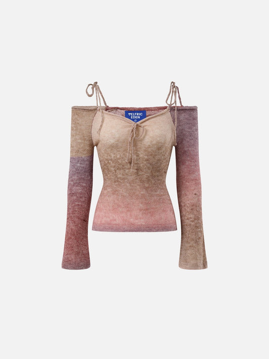 Aelfric Eden Gradient Off-The-Shoulder Sweater