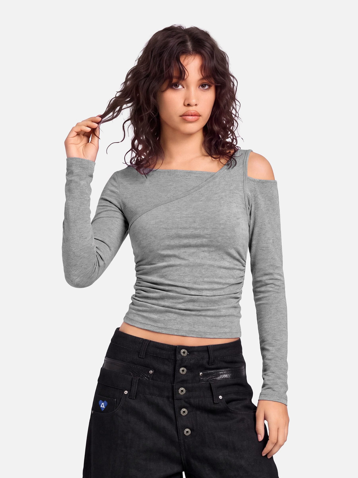 Aelfric Eden Off-The-Shoulder Long Sleeve Tee