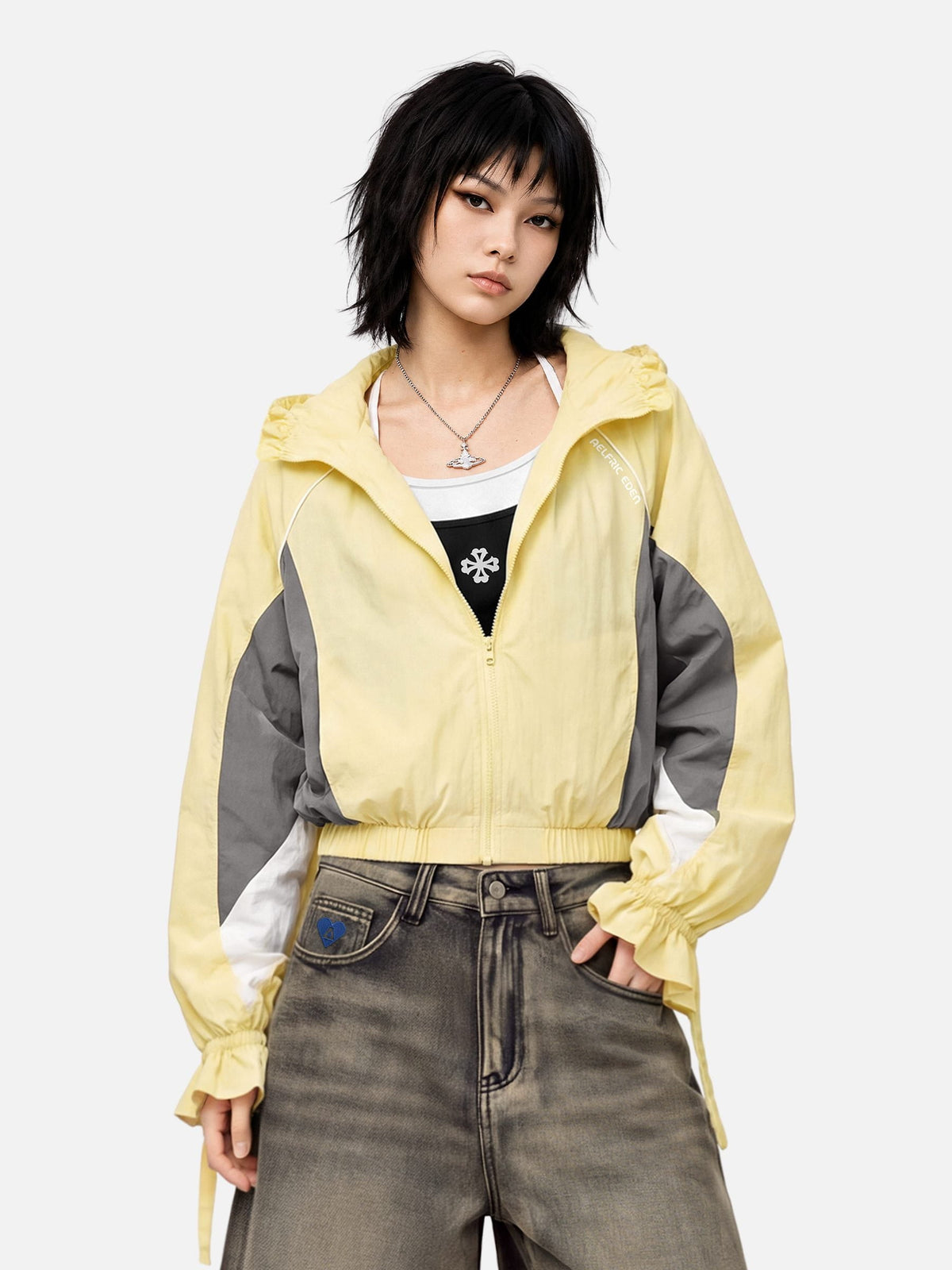 Aelfric Eden Boxy Color Block Jacket