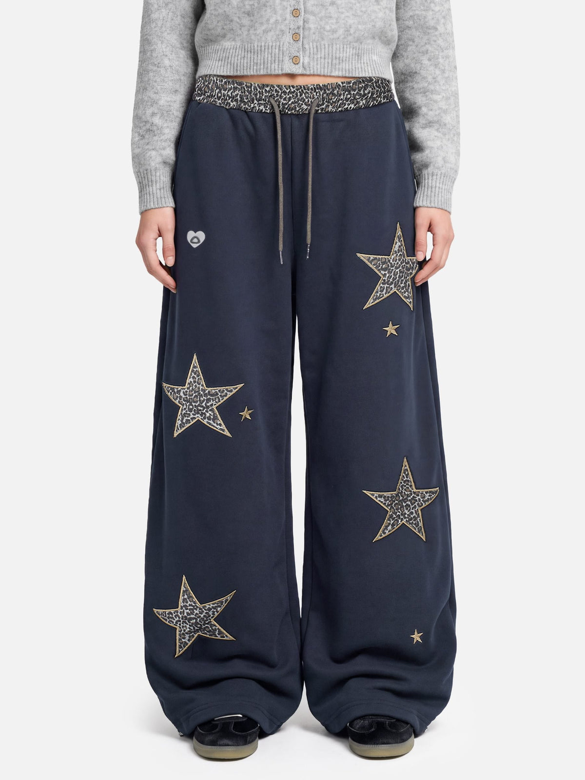Aelfric Eden Leopard Star Baggy Barrel Sweatpants