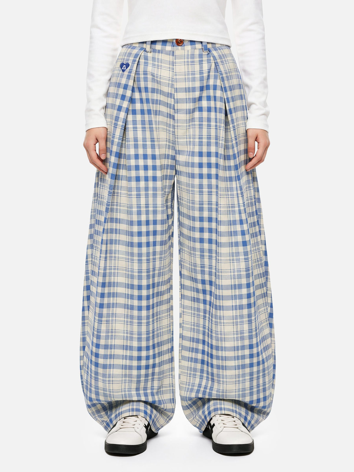 Aelfric Eden Plaid Baggy Barrel Pants