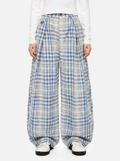 Aelfric Eden Plaid Baggy Barrel Pants