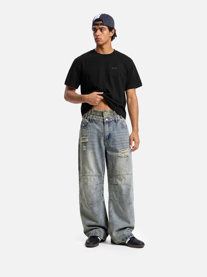Aelfric Eden Baggy Barrel Double Waist Jeans