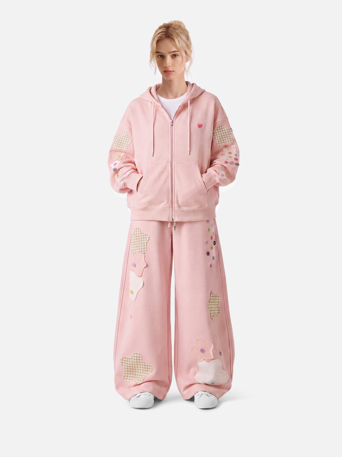 Aelfric Eden Star Patch Zip Up Hoodie