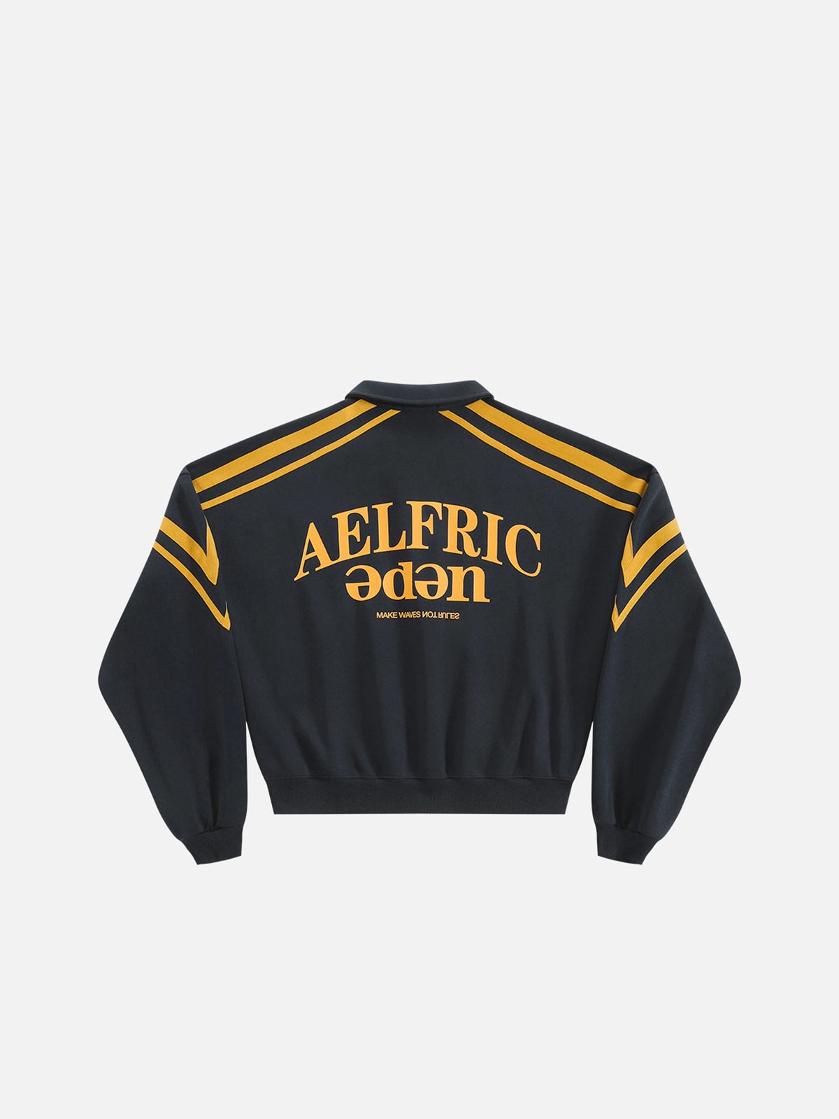 Aelfric Eden Boxy Stripe Panel 77 Quarter-Zip Sweatshirt