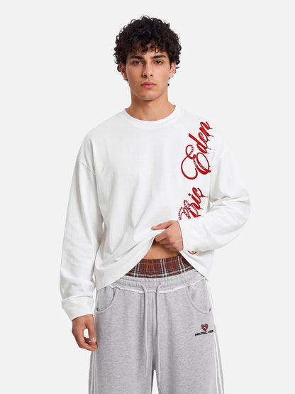 Aelfric Eden Boxy Script Long Sleeve Tee