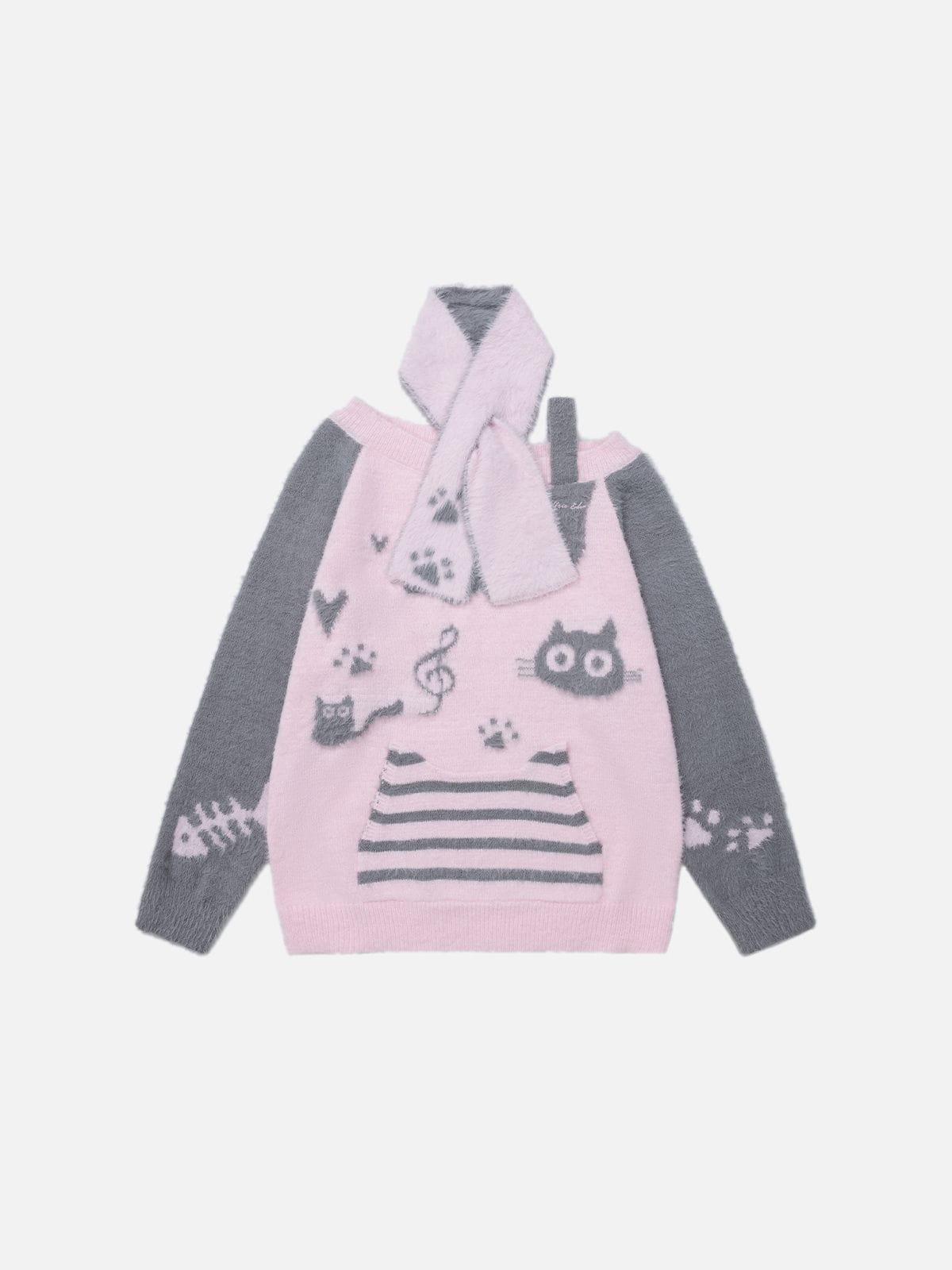 [Pre-Order] Aelfric Eden Cat Off-The-Shoulder Sweater