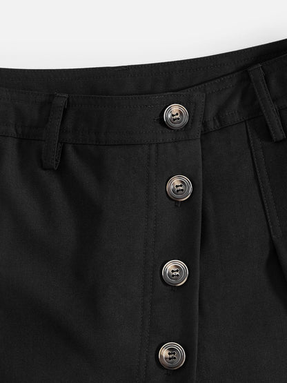 Aelfric Eden Asymmetric Button Baggy Barrel Pants