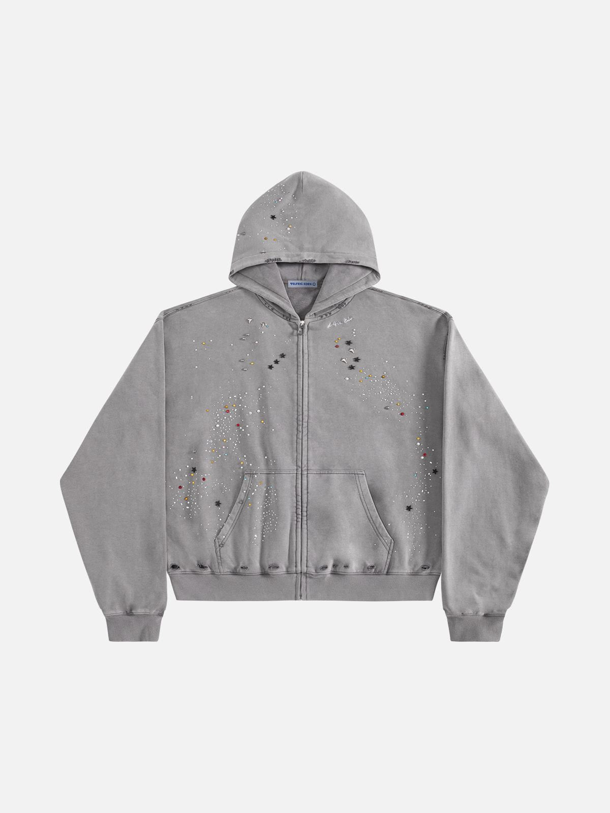 Aelfric Eden Rhinestone Regular Zip Up Hoodie