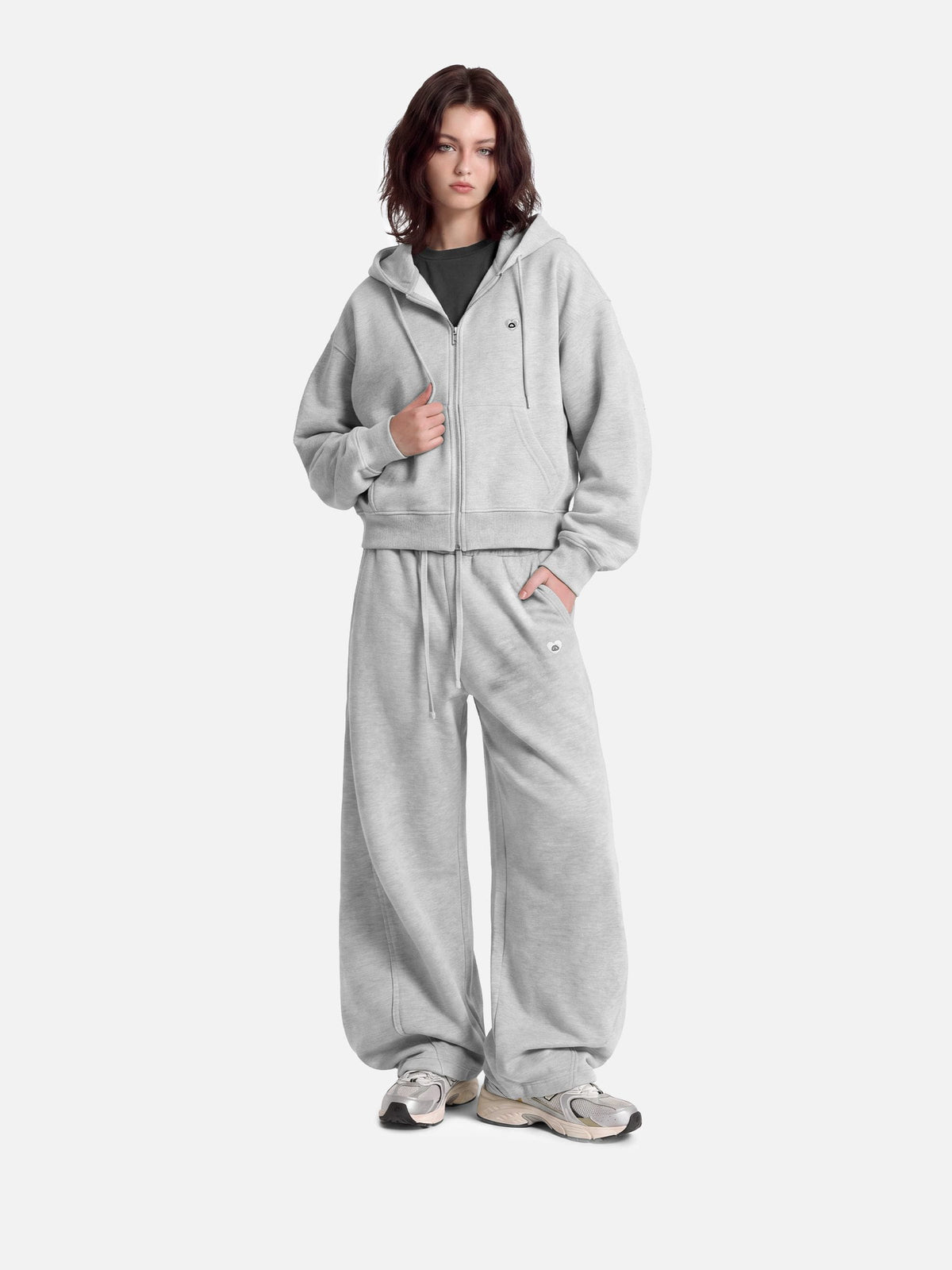Aelfric Eden Boxy Double Zip Up Hoodie