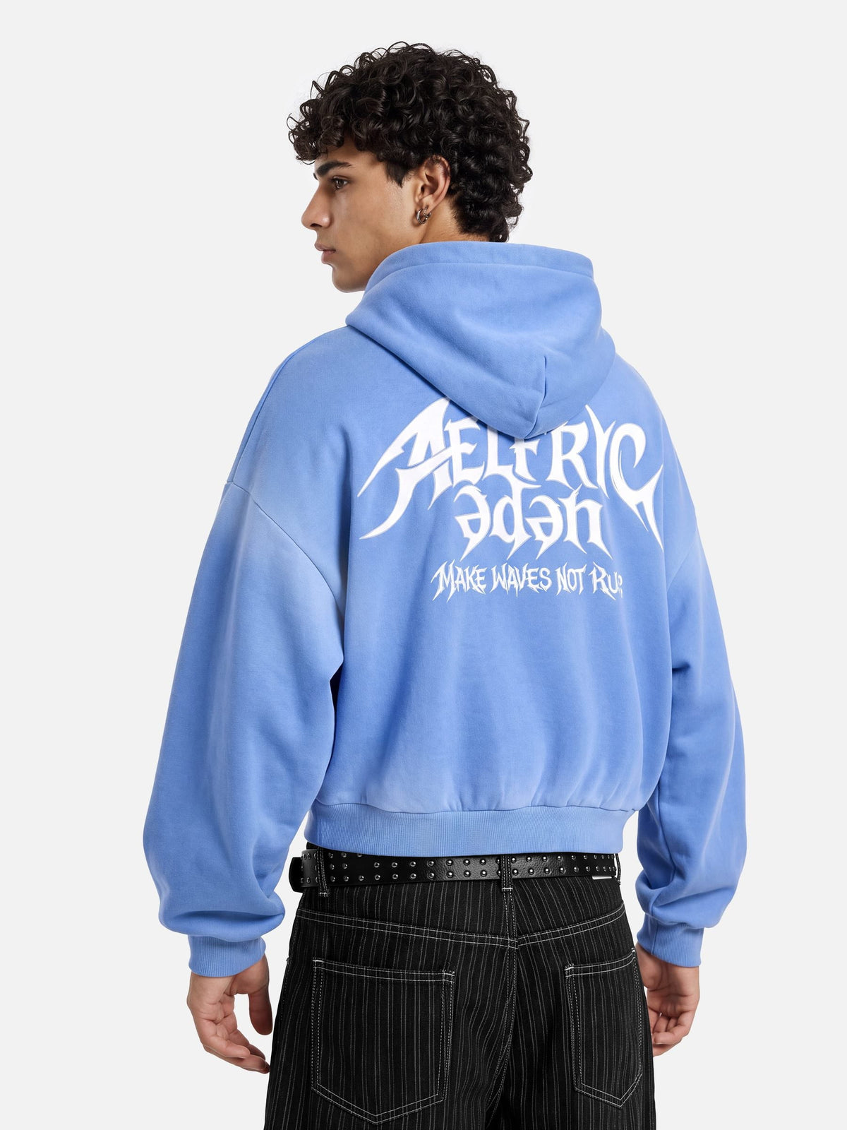 Aelfric Eden Boxy Washed Zip Up Hoodie