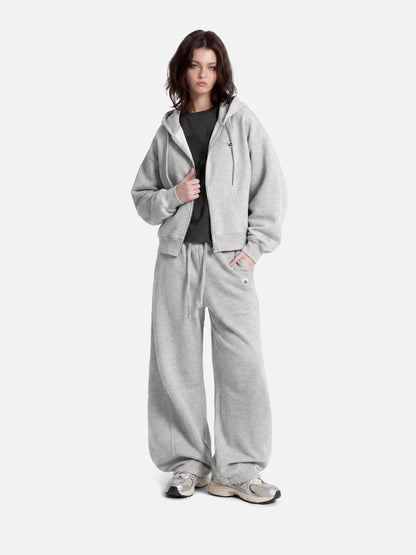 Aelfric Eden Boxy Double Zip Up Hoodie