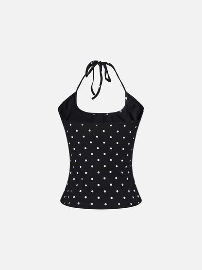 Aelfric Eden Polka Dot Halter Cami Top