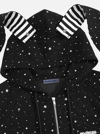 Aelfric Eden Bunny Ear Zip Up Hoodie
