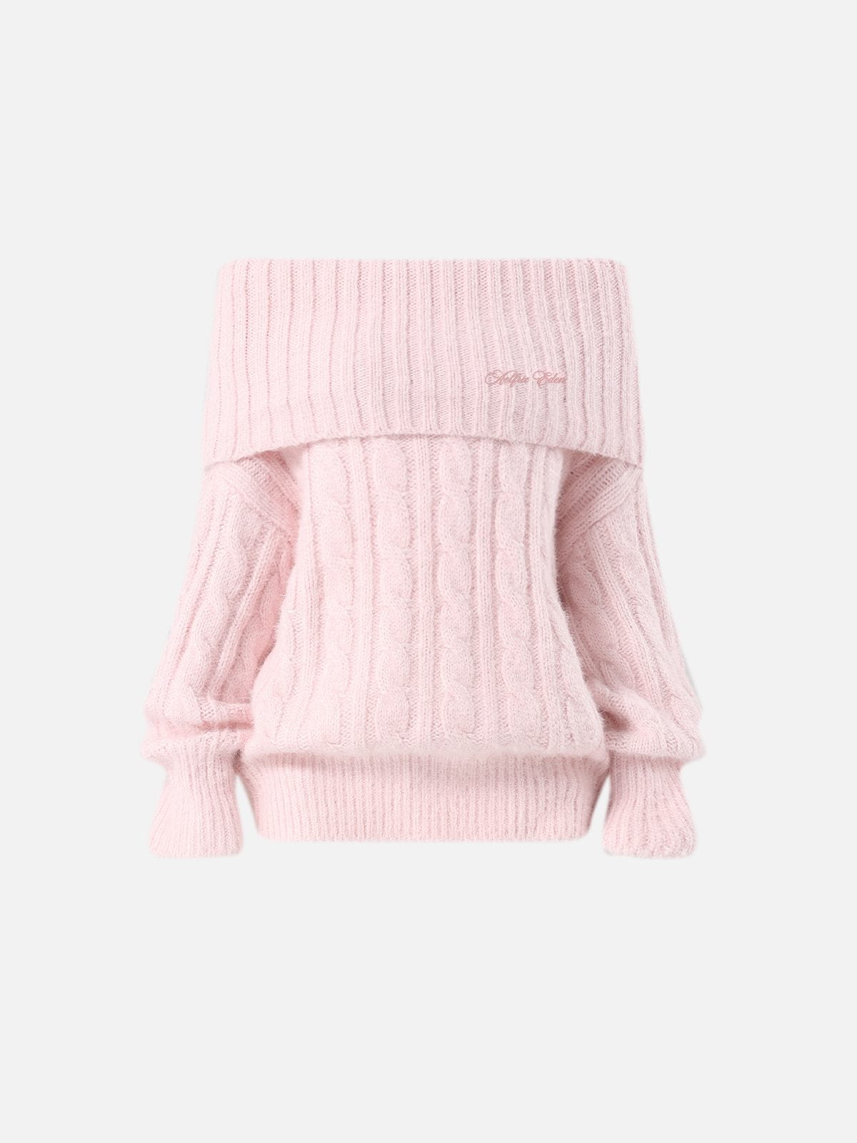 [Pre-Order] Aelfric Eden Cable Knit Off-The-Shoulder Sweater