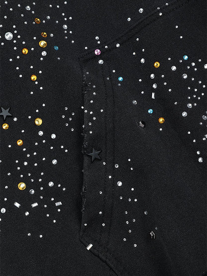 Aelfric Eden Rhinestone Regular Zip Up Hoodie