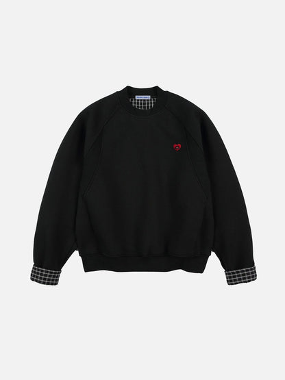 Aelfric Eden Plaid Patchwork Sweatshirt