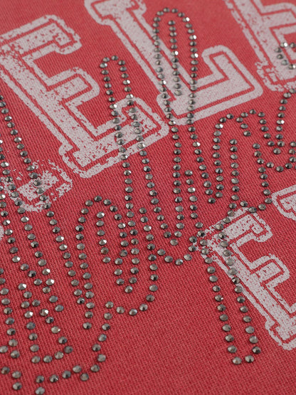 Aelfric Eden Boxy Rhinestone 77 Graphic Pullover Hoodie