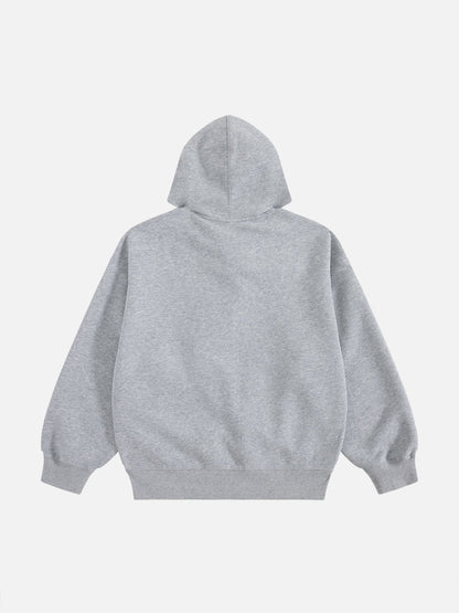 Aelfric Eden Oversized Scarf-Tie Zip Up Hoodie