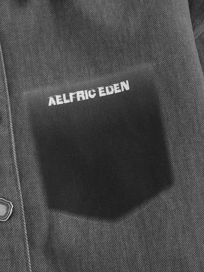 Aelfric Eden Cropped Washed Long Sleeve Shirt