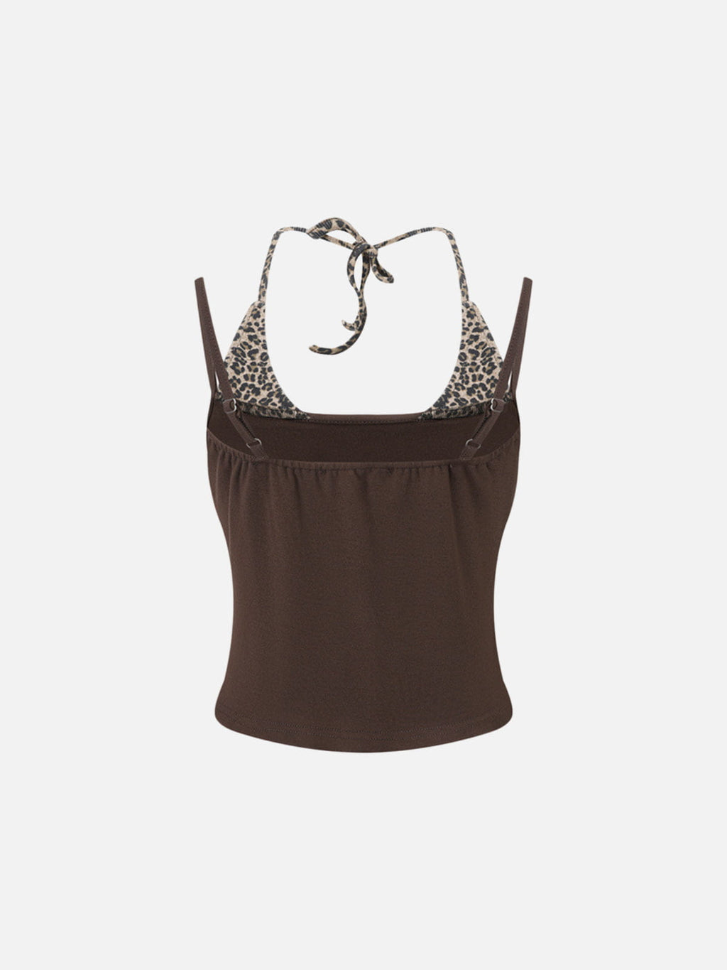 Aelfric Eden Leopard Halter Studded Cami Top