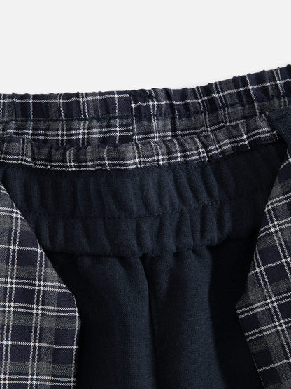Aelfric Eden Plaid Tie Baggy Barrel Sweatpants