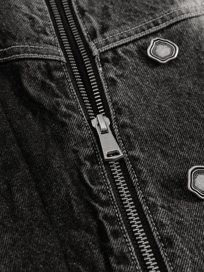 Aelfric Eden Super Boxy Washed Denim Vest