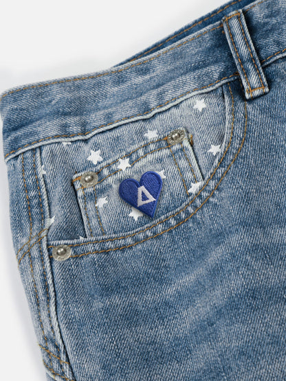 Aelfric Eden Star Print Washed Jeans