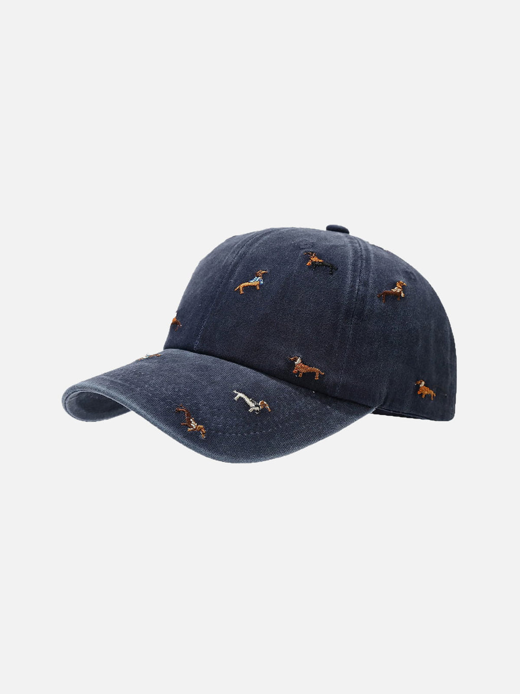 Embroidery Dachshund Washed Cap