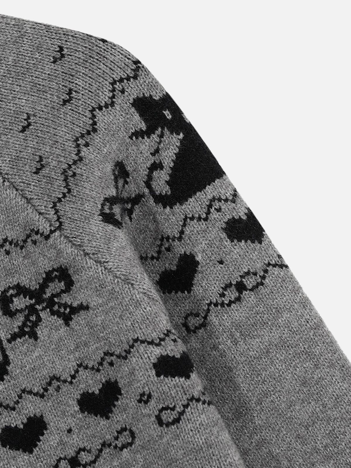 Aelfric Eden Boxy Cat Fair Isle Cardigan