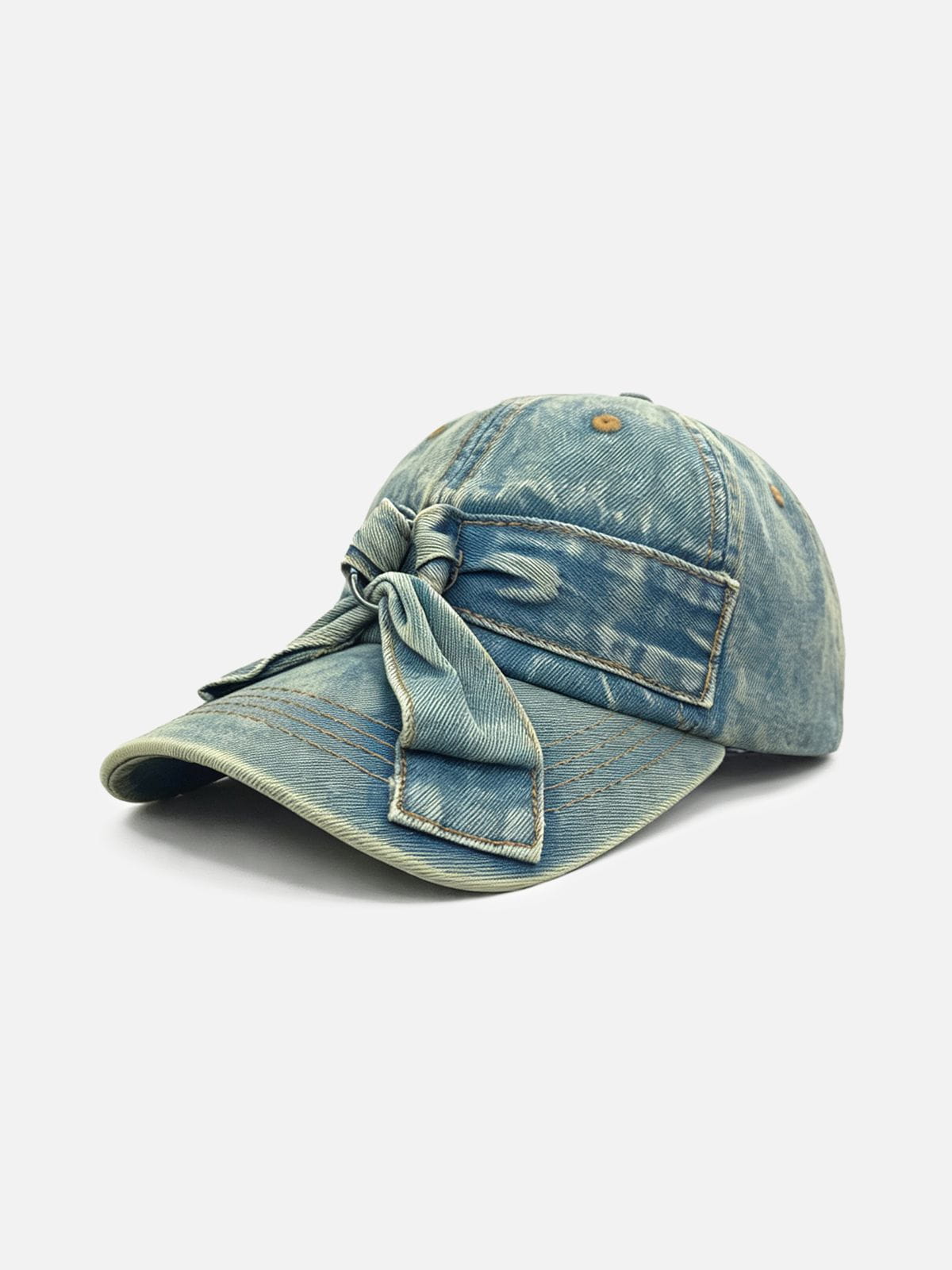 Bow Denim Baseball Cap