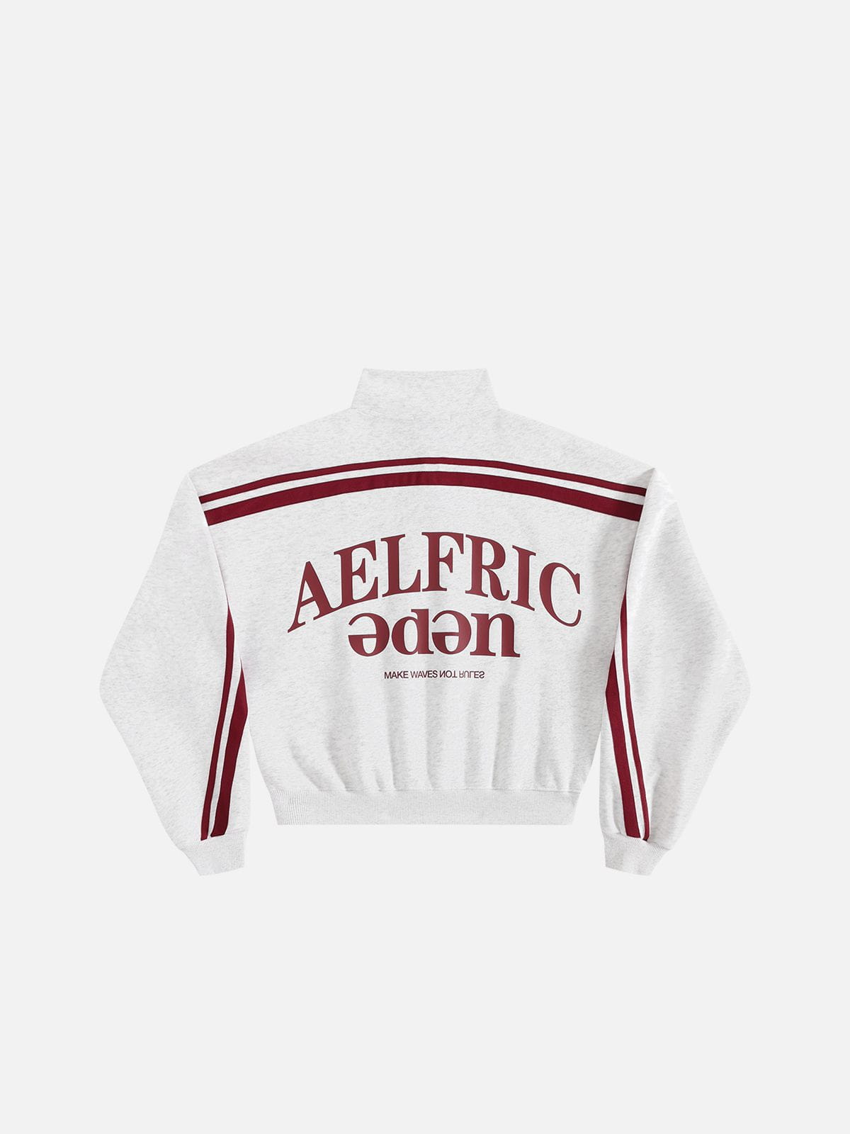 Aelfric Eden Boxy Striped Quarter-Zip Sweatshirt