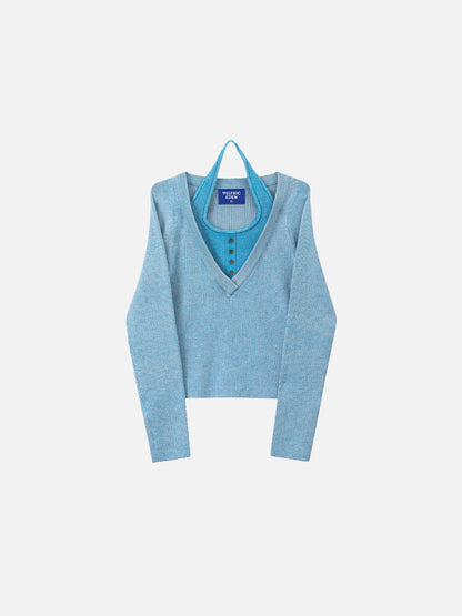 Aelfric Eden Layered Halter Neck Sweater