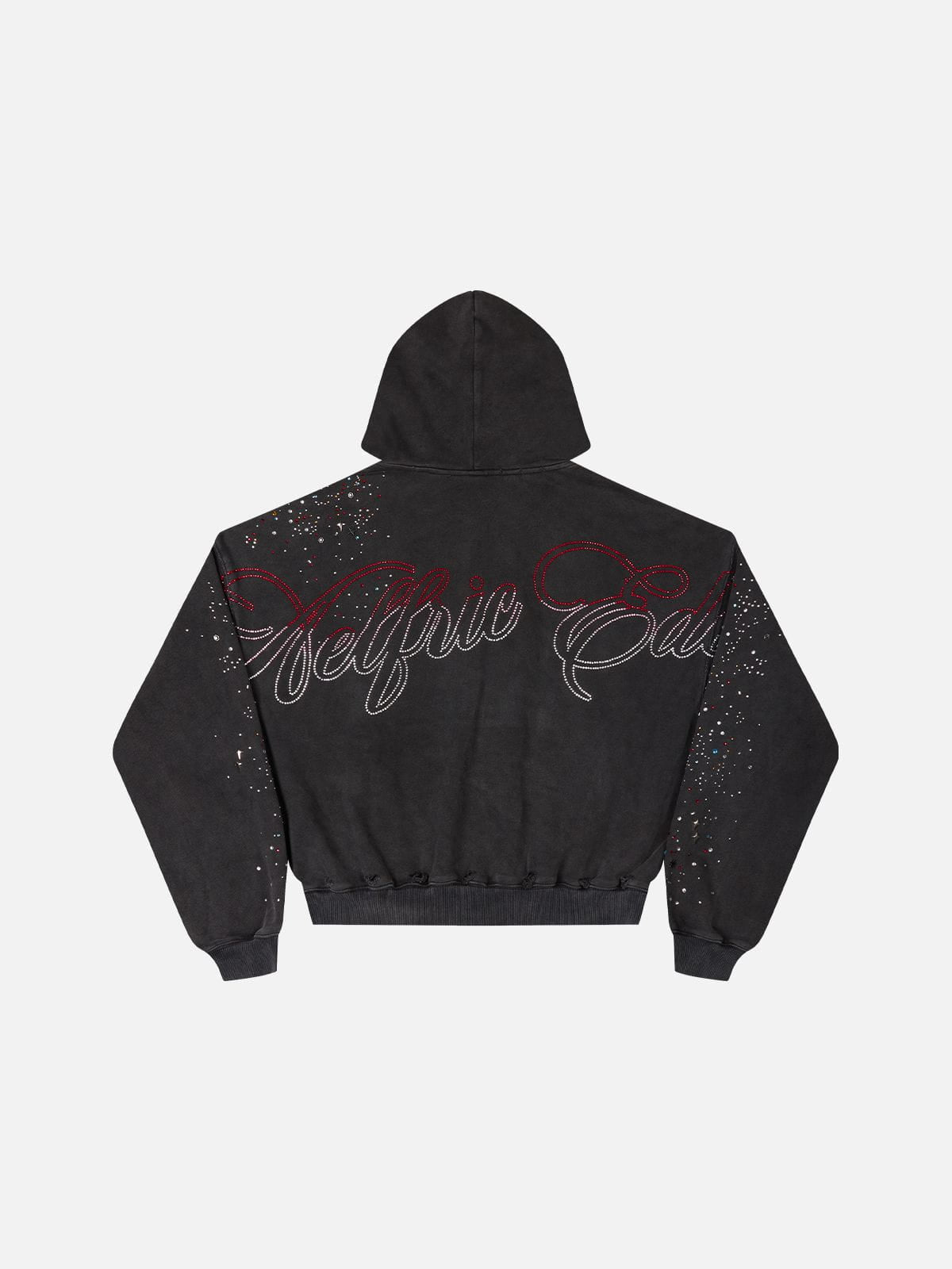 [Pre-Order] Aelfric Eden Boxy Rhinestone Zip Up Hoodie