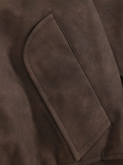Aelfric Eden Two Layered Faux Suede Jacket