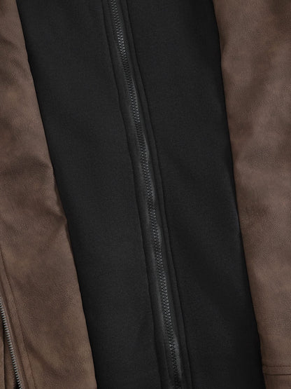 Aelfric Eden Two Layered Faux Suede Jacket