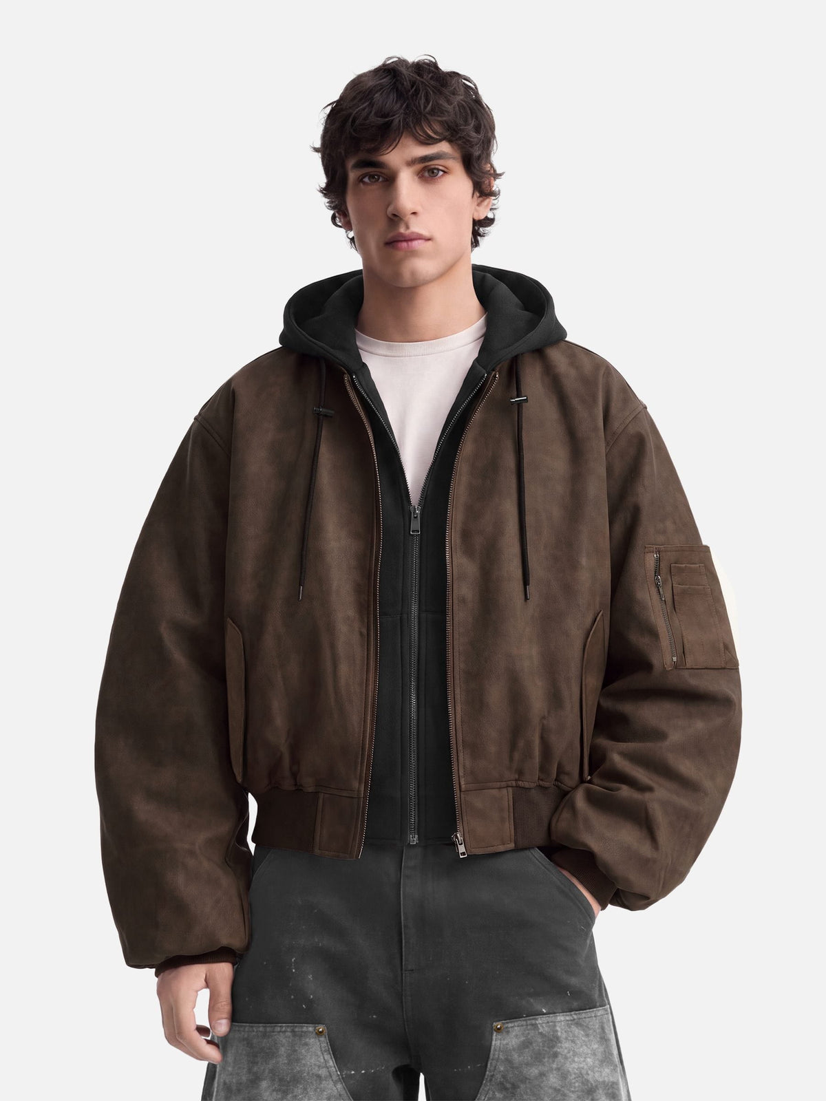 Aelfric Eden Two Layered Faux Suede Jacket