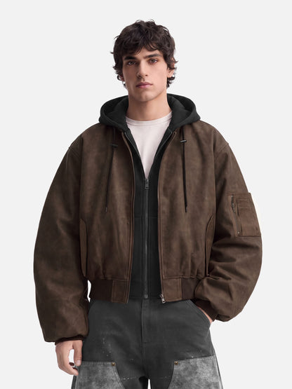 Aelfric Eden Two Layered Faux Suede Jacket