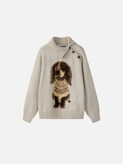 Aelfric Eden Dachshund Jacquard Sweater